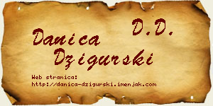 Danica Džigurski vizit kartica